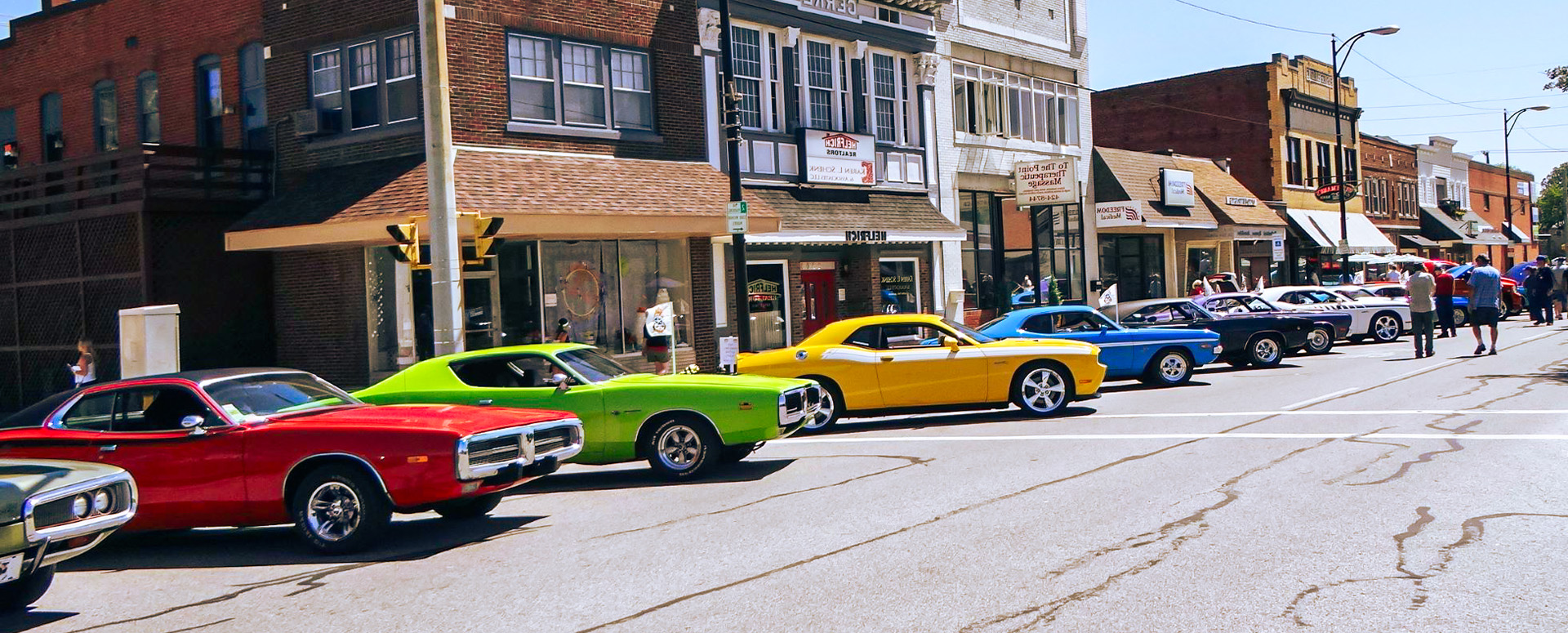 Cars Lined Up On Street