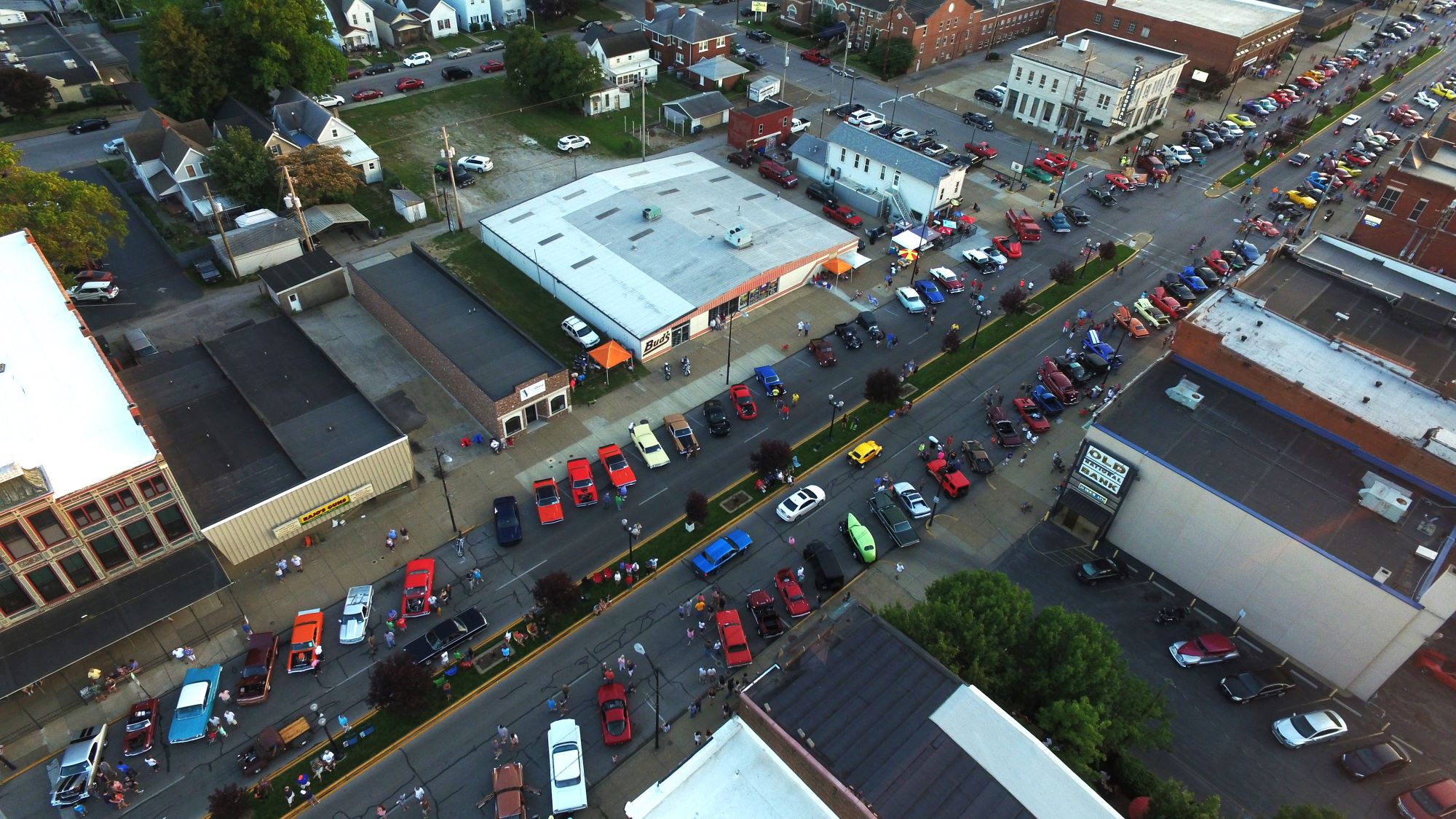 Aerial View Of Cars