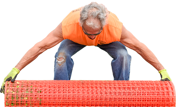 Man Lifting Up Fencing